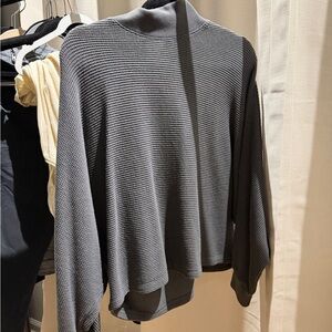Abercrombie & Fitch Gray Women's Sweater Batwing S/M Mock Neck